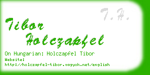 tibor holczapfel business card